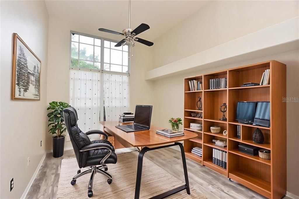 Home Office, Interior, Wood Texture Flooring