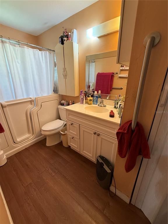 Bathroom, Interior, Wood Texture Flooring