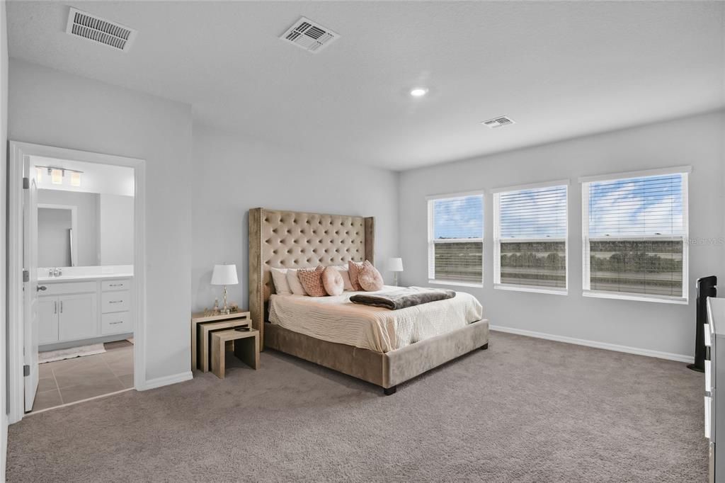 Bedroom, Interior, Recessed Lighting