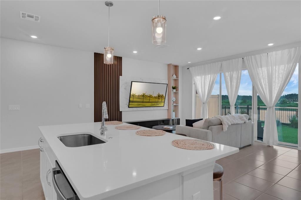 Interior, Kitchen, Pendant Lights, Recessed Lighting