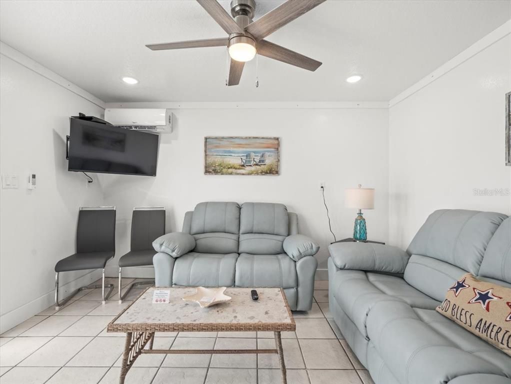 Interior, Living room, Recessed Lighting