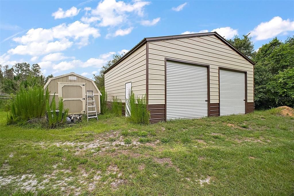 Backyard, Detached Garage, Exterior