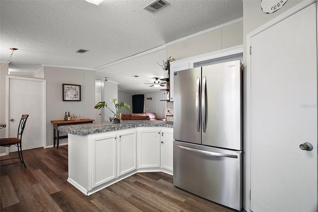 Interior, Kitchen, Wood Texture Flooring