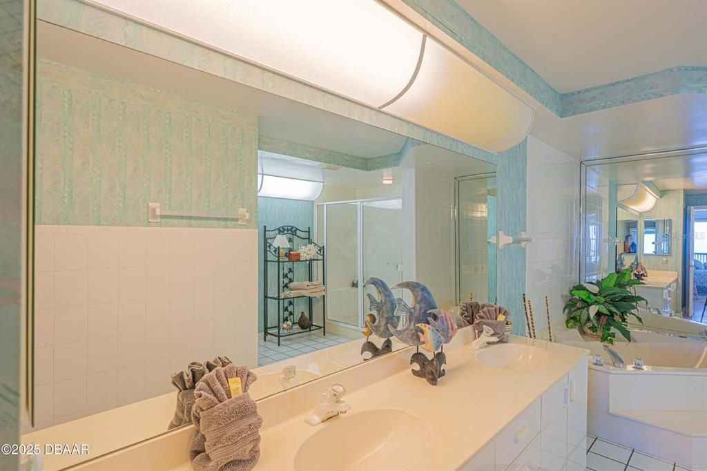 Bathroom, Dual Sink Vanities, Glass Shower, Interior