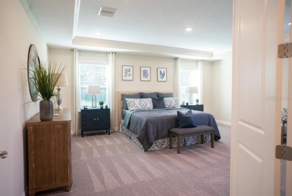 Bedroom, Interior, Recessed Lighting