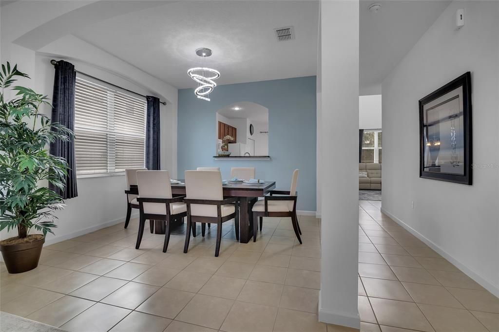Dining room, Interior, Pendant Lights