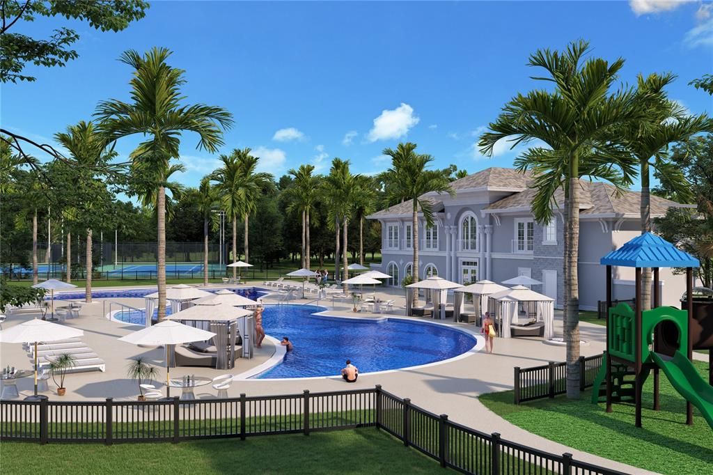 Exterior, Playground, Pool