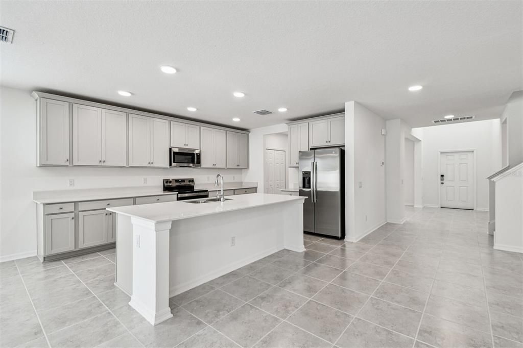 Interior, Kitchen, Recessed Lighting, Stainless Steel Appliances