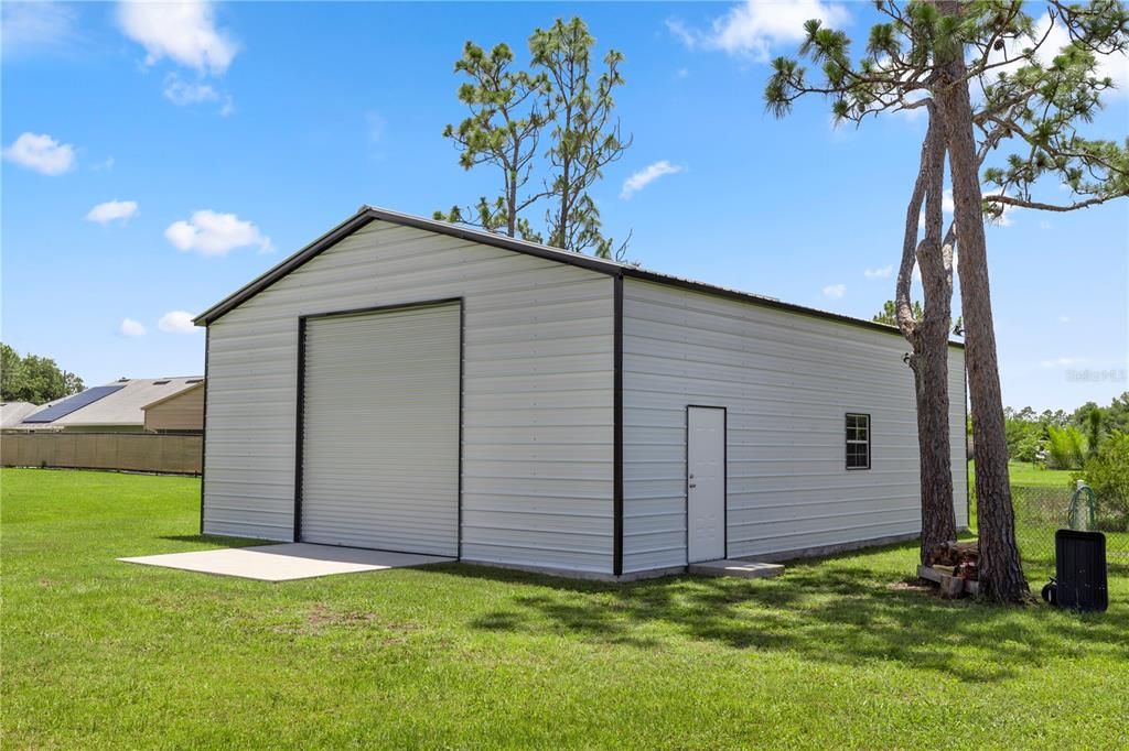 Backyard, Detached Garage, Exterior