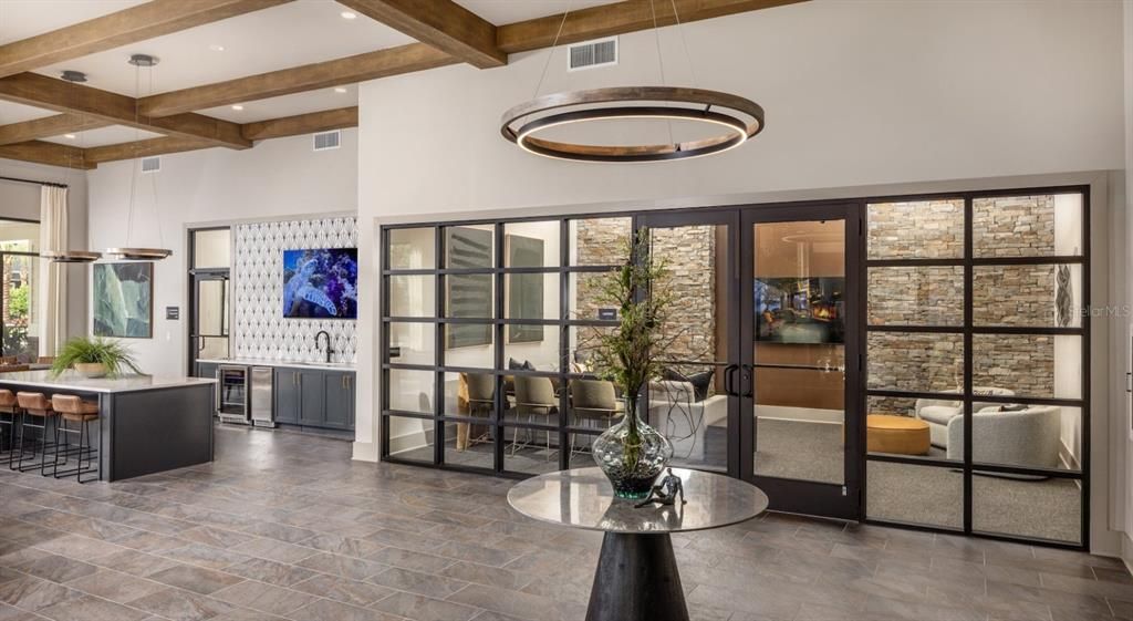 Interior, Pendant Lights, Recessed Lighting, Wooden Beams