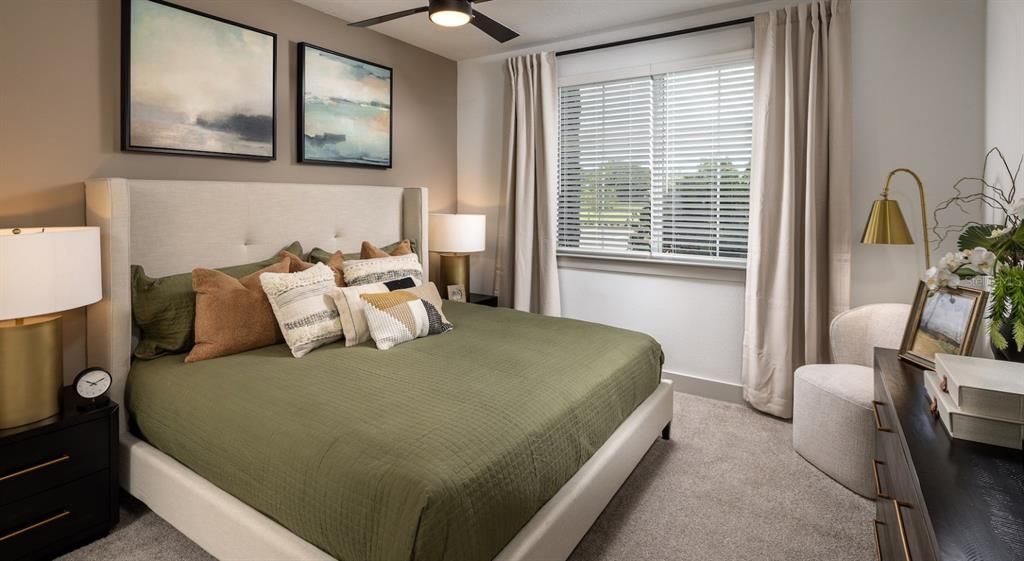 Bedroom, Interior, Recessed Lighting