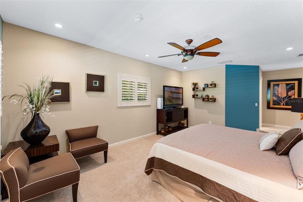 Bedroom, Interior, Recessed Lighting