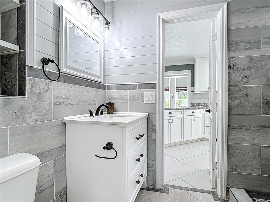 Bathroom, Interior, Marble Walls