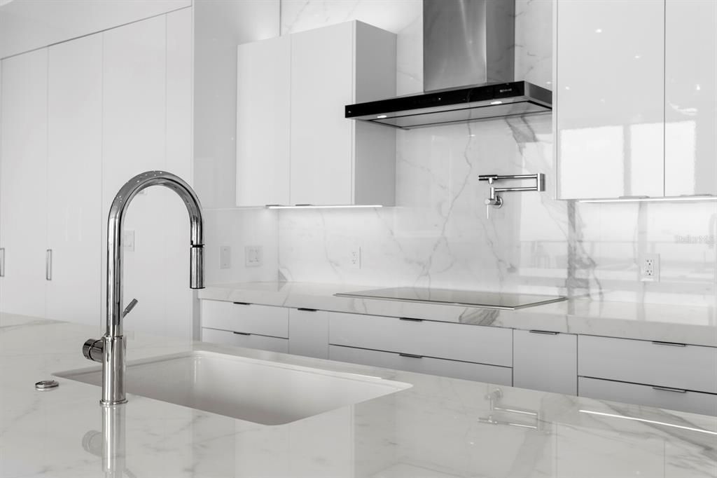 Interior, Kitchen, Marble, Marble Walls