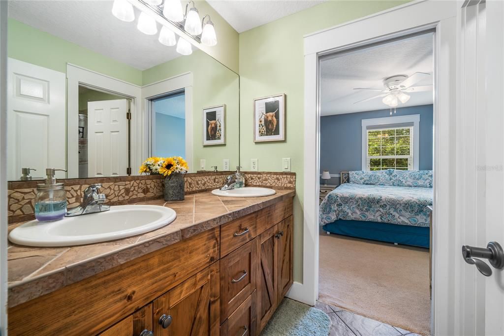Bathroom, Bedroom, Dual Sink Vanities, Interior, Tile Countertops