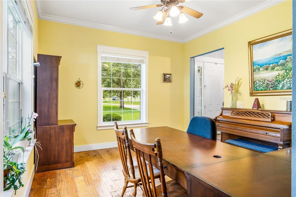 Dining room, Interior, Piano, Wood Texture Flooring