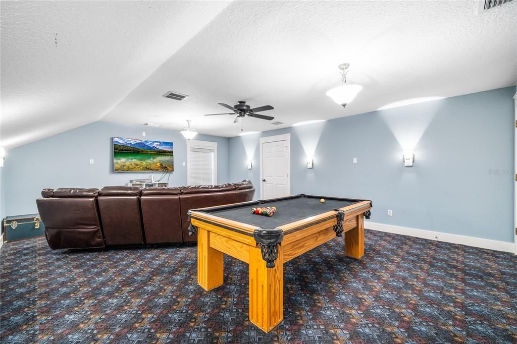 Billiard Table, Game Room, Interior