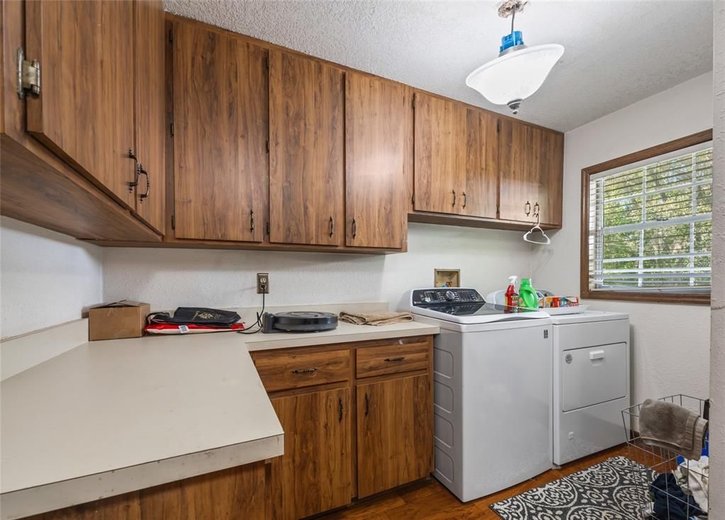 Interior, Kitchen, Washer, Wood Texture Flooring