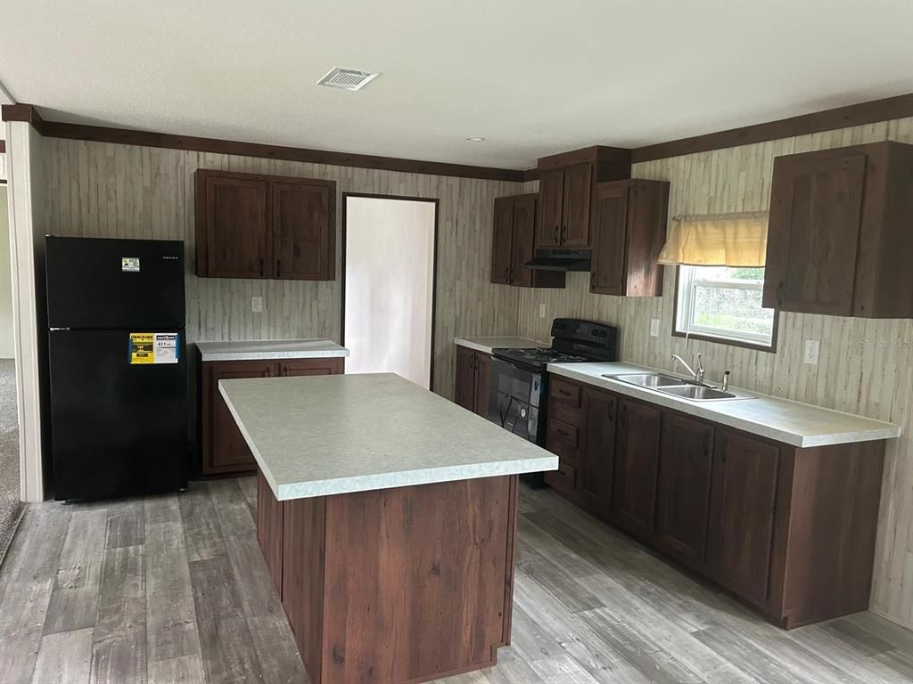 Interior, Kitchen, Wood Texture Flooring