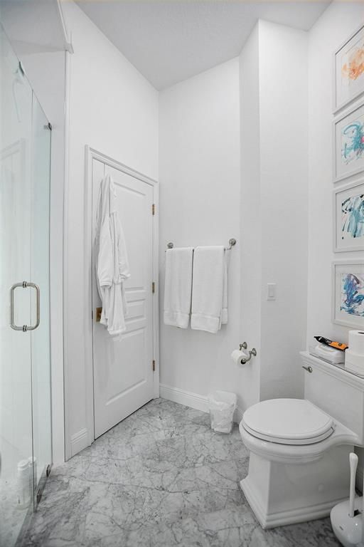 Bathroom, Glass Shower, Interior, Marble