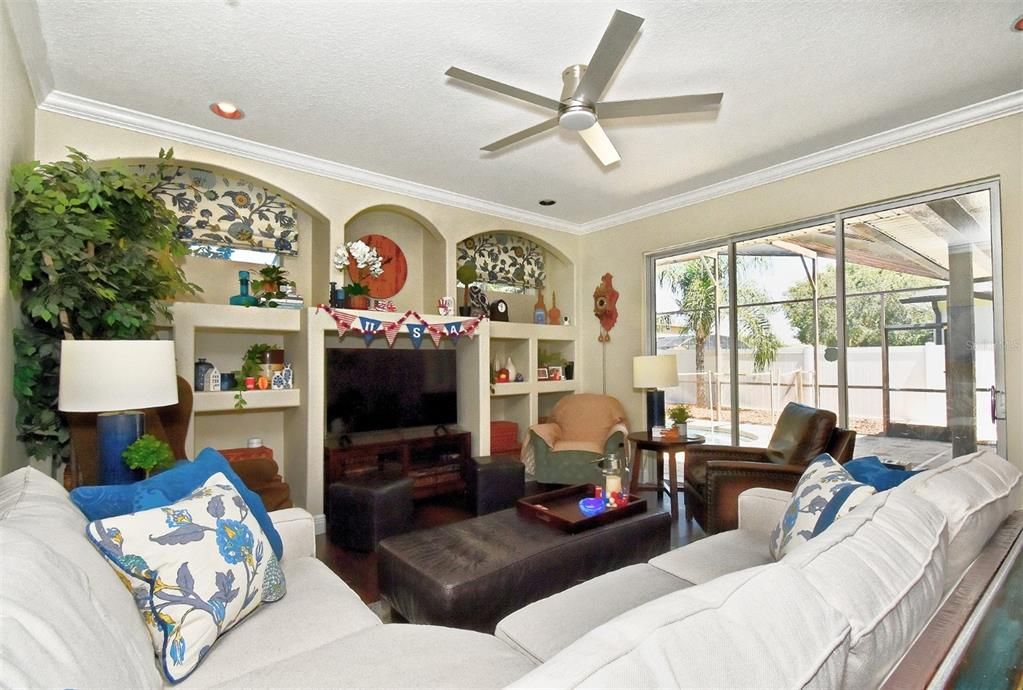 Interior, Living room, Recessed Lighting