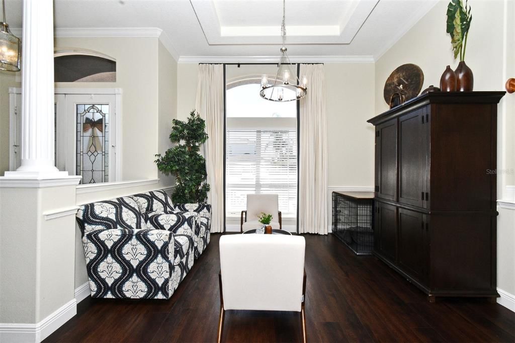 Chandelier, Interior, Pendant Lights, Wood Texture Flooring