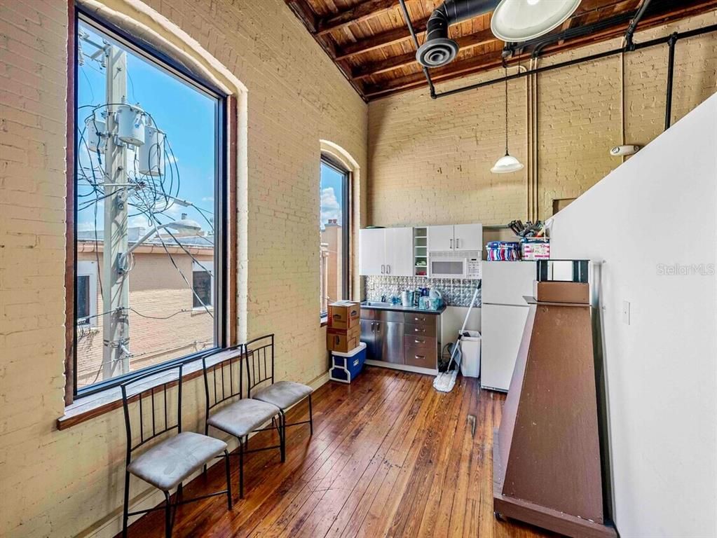 Interior, Kitchen, Pendant Lights, Stone Walls, Wooden Beams, Wooden Ceilings, Wood Texture Flooring