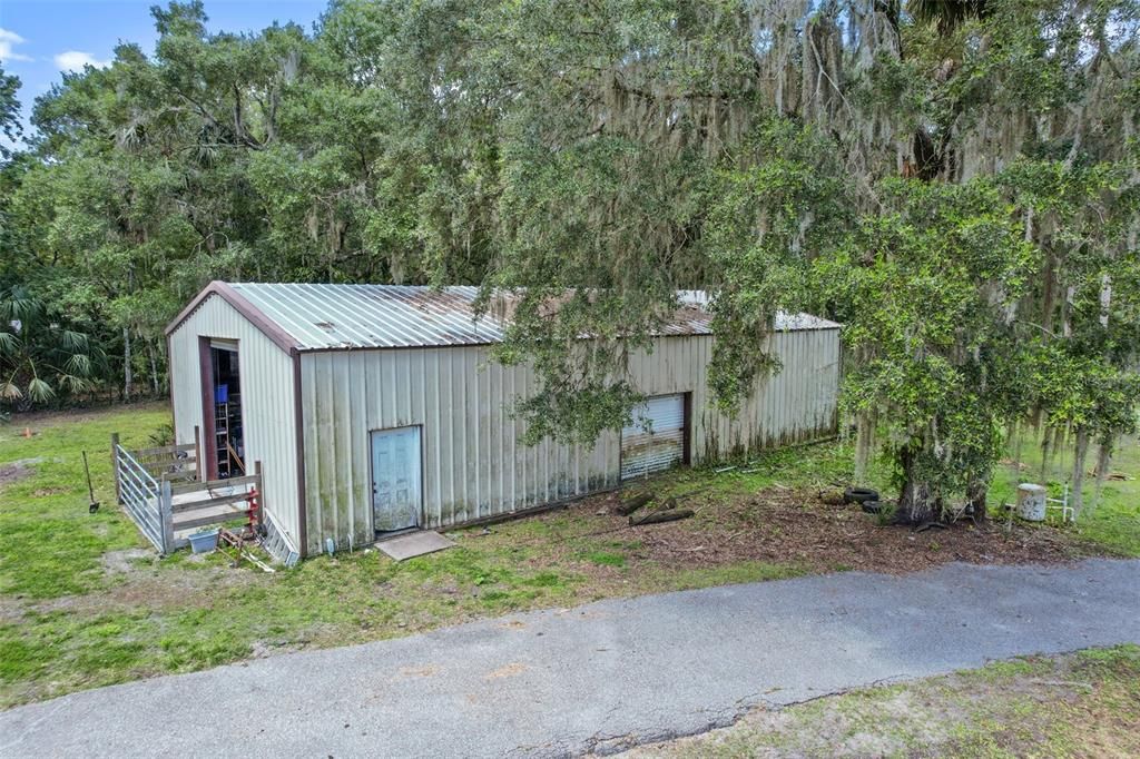 Backyard, Detached Garage, Exterior