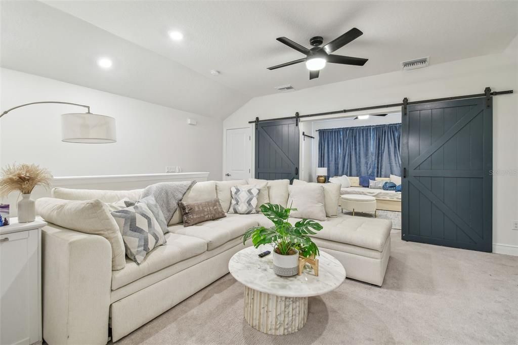 Interior, Living room, Recessed Lighting