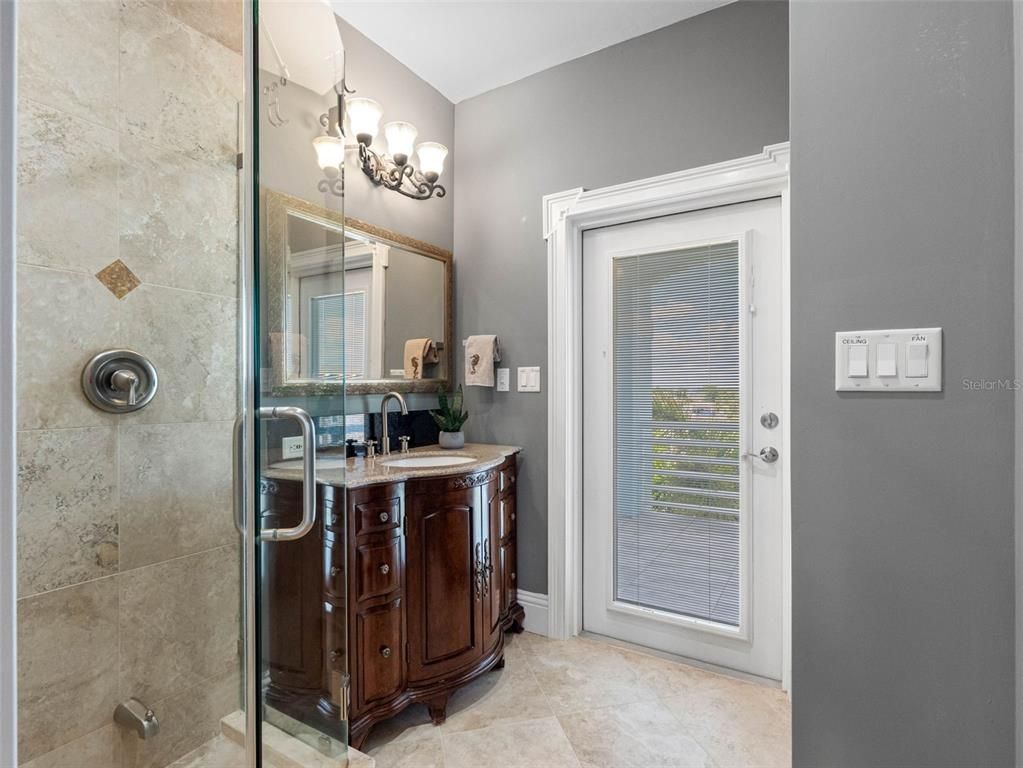 Bathroom, Glass Shower, Interior