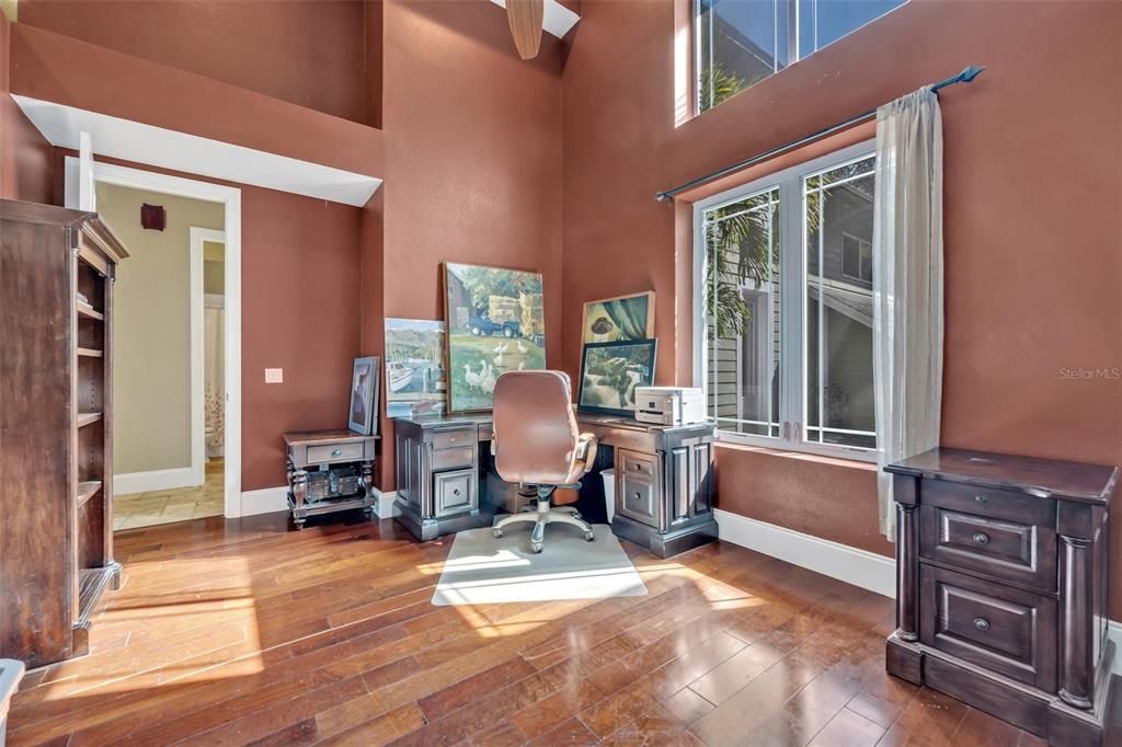 Home Office, Interior, Wood Texture Flooring