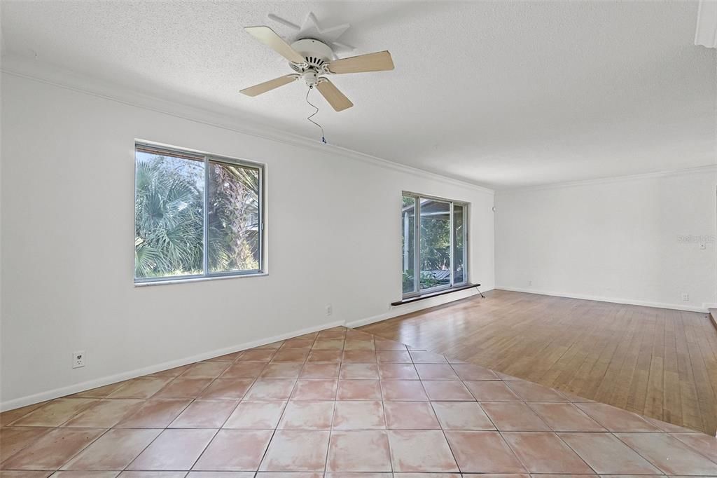 Empty room, Interior, Wood Texture Flooring