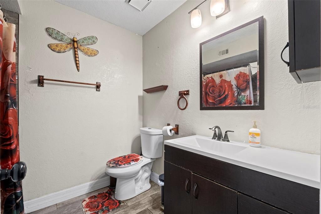 Bathroom, Interior, Wood Texture Flooring