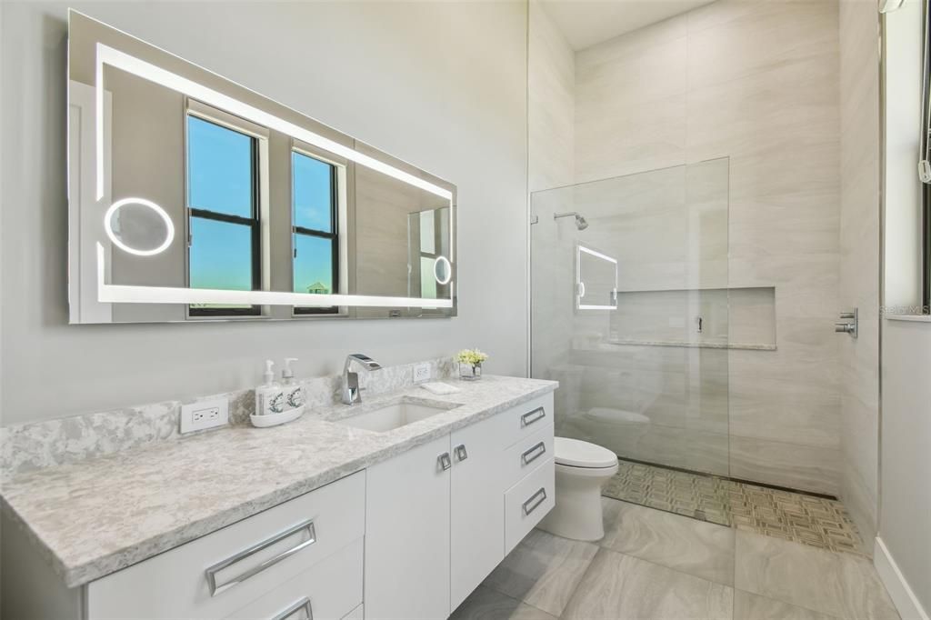 Bathroom, Glass Shower, Interior