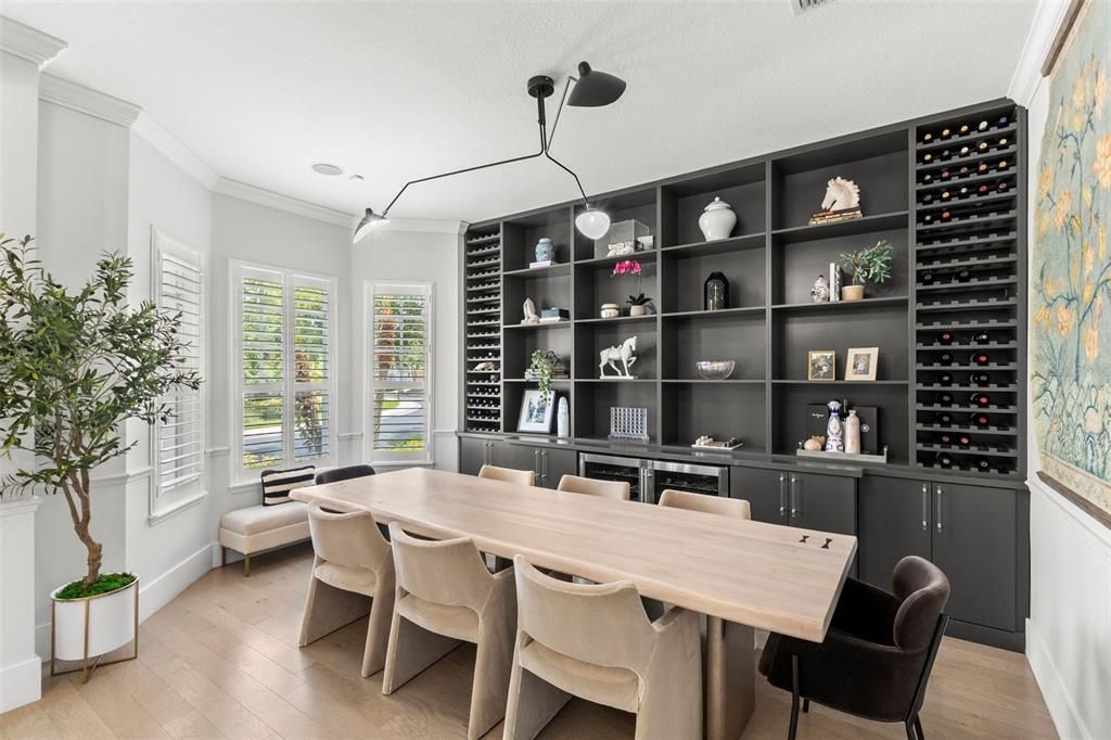 Dining room, Interior, Wood Texture Flooring