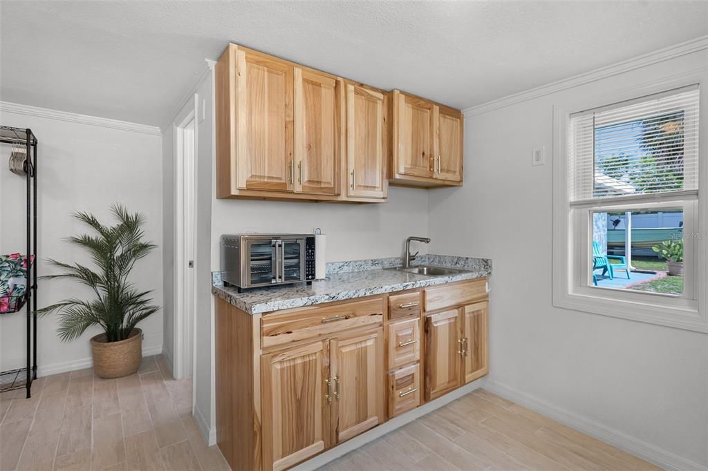 Interior, Kitchen, Wood Texture Flooring