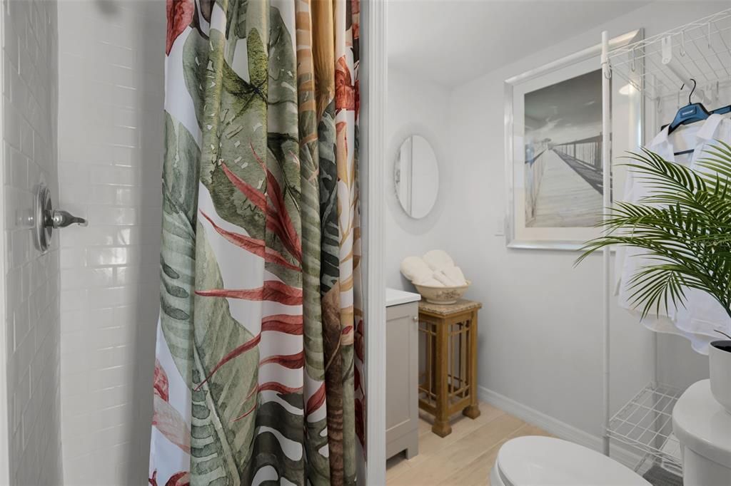 Bathroom, Interior, Wood Texture Flooring