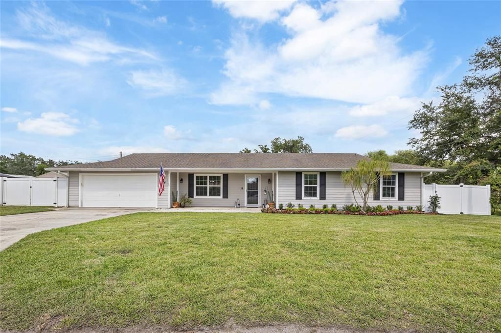 Attached, Backyard, Exterior, Facade, Ranch