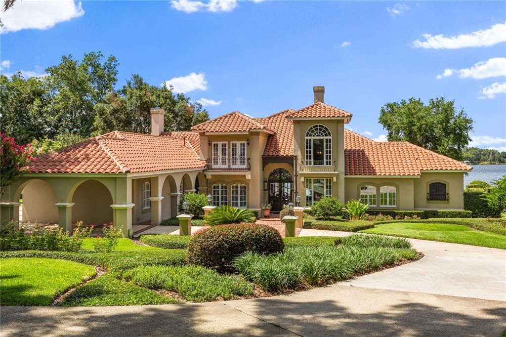 Backyard, Exterior, Facade, Mediterranean