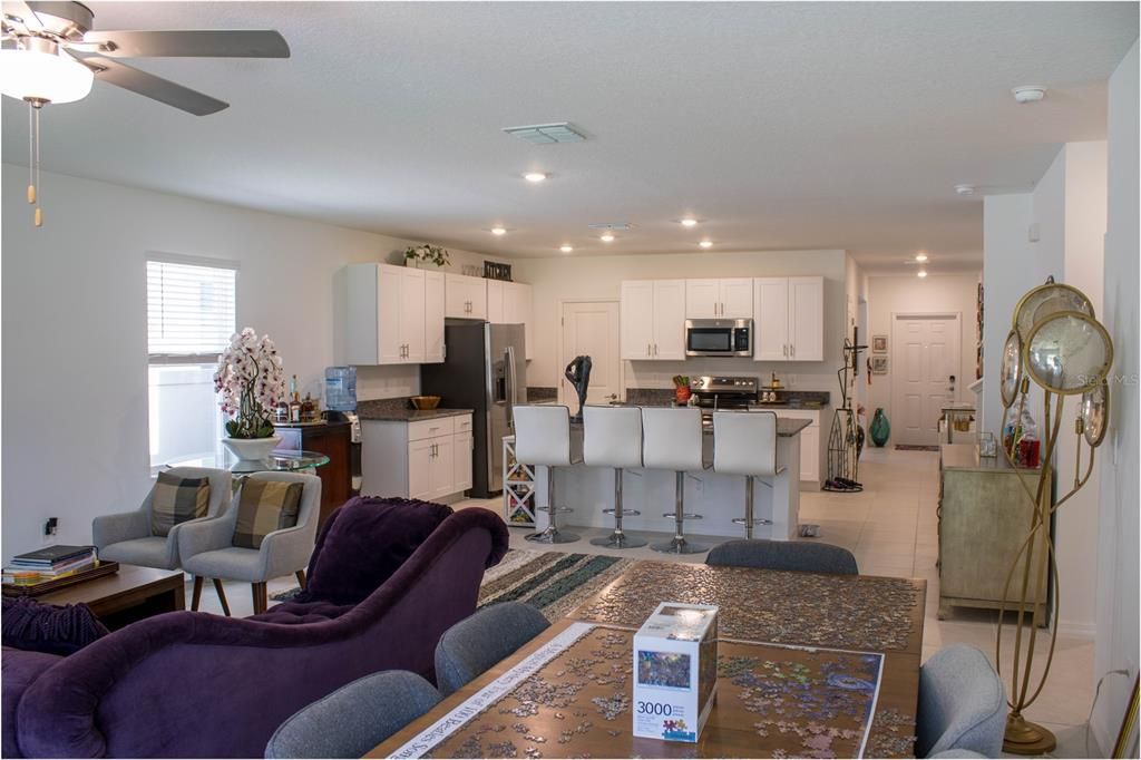 Interior, Kitchen, Living room, Recessed Lighting
