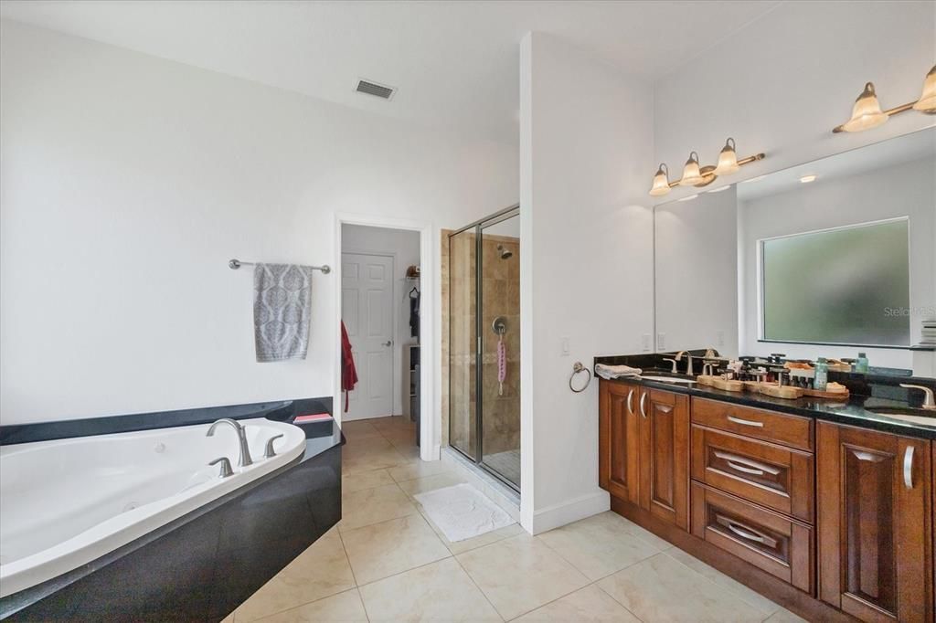 Bathroom, Dual Sink Vanities, Glass Shower, Interior