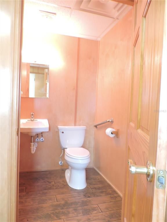 Bathroom, Interior, Wood Texture Flooring