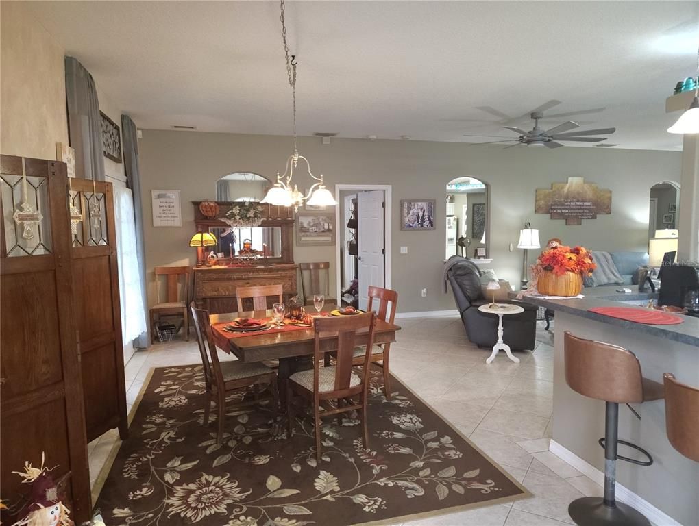 Dining room, Interior, Pendant Lights