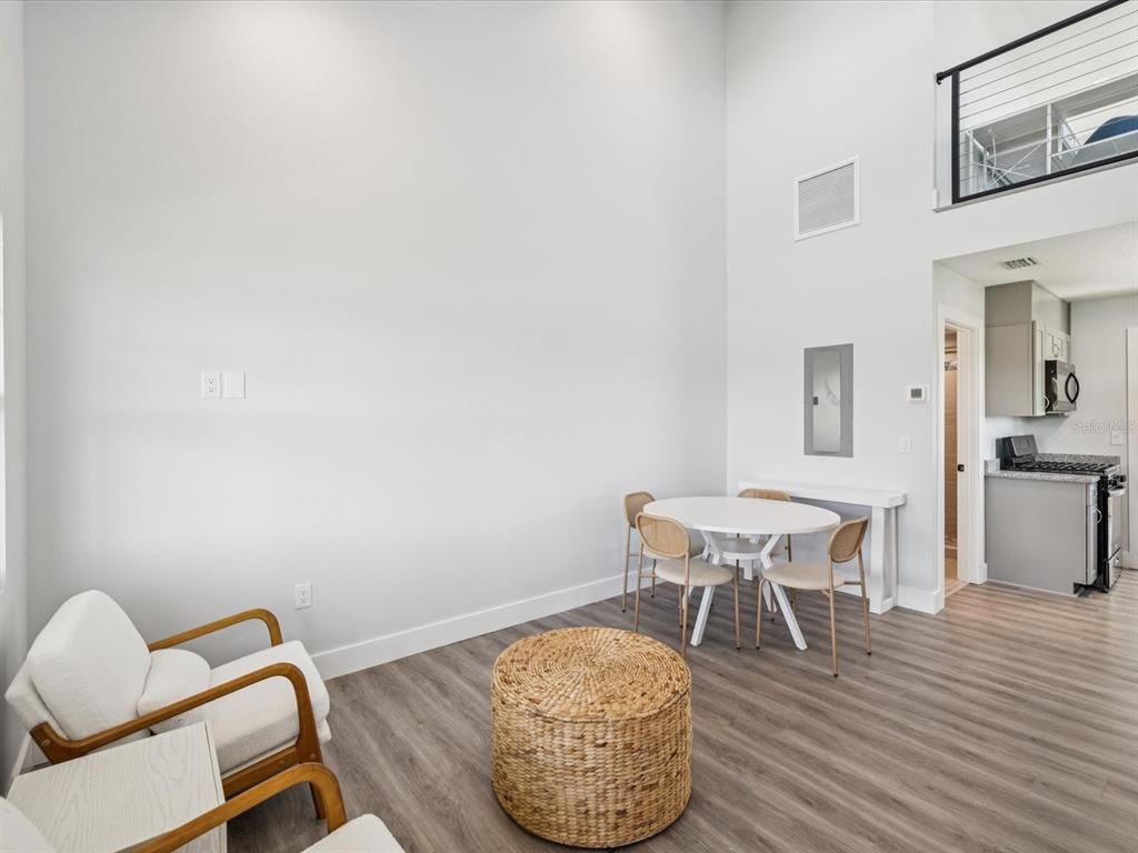 Dining room, Interior, Kitchen, Wood Texture Flooring