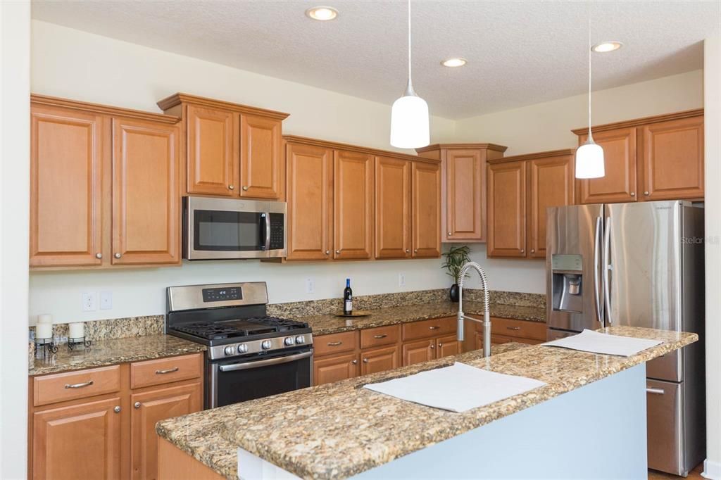 Interior, Kitchen, Pendant Lights, Recessed Lighting, Stainless Steel Appliances
