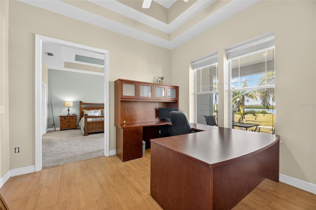 Home Office, Interior, Wood Texture Flooring