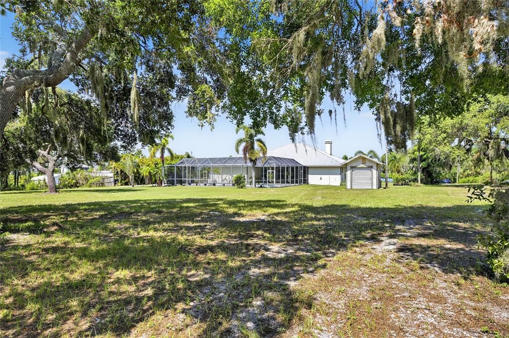 Backyard, Detached Garage, Exterior
