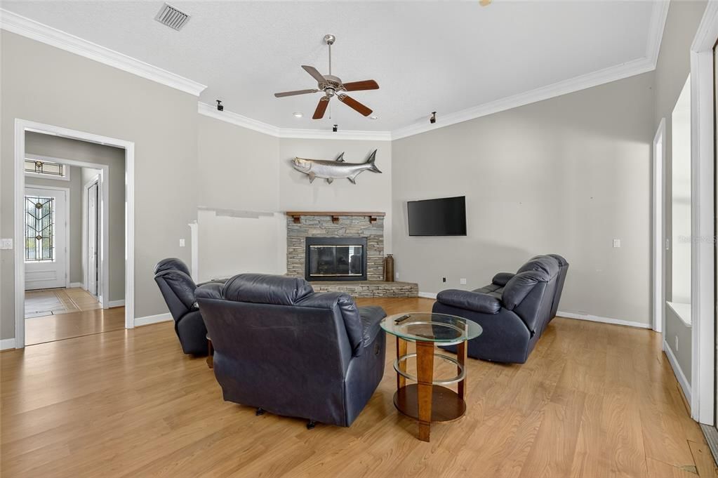 Fireplace, Interior, Living room, Wood Texture Flooring