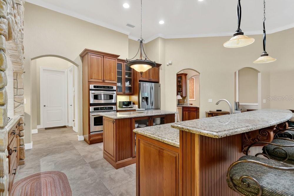 Interior, Kitchen, Pendant Lights, Recessed Lighting, Stainless Steel Appliances