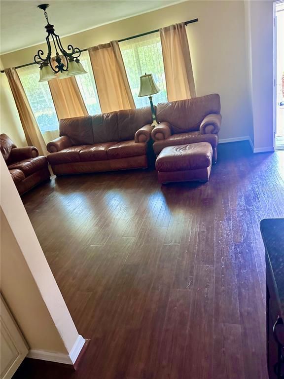 Chandelier, Interior, Living room, Wood Texture Flooring